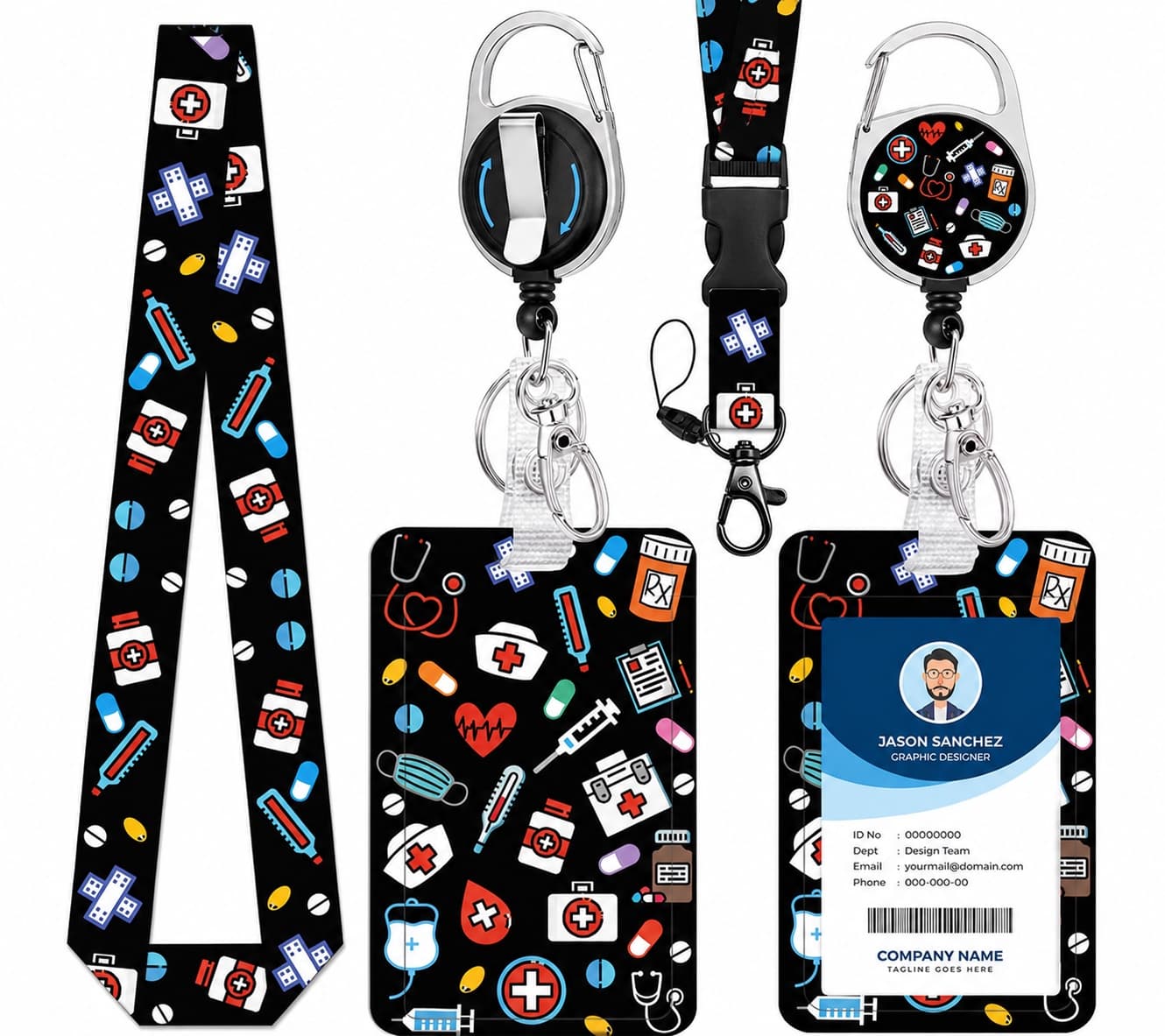 Medic 2-in-1 ID Lanyard Set